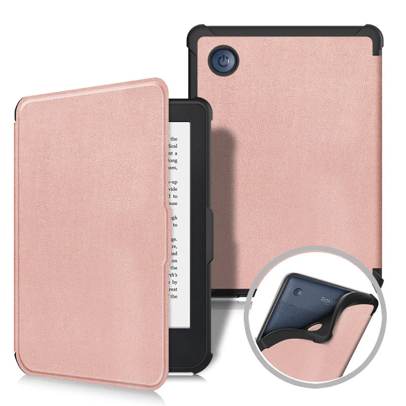 For Funda Kobo Clara Color Colour Case 2024 6 Inch PU Leather Magnetic TPU Book Smart Sleep Shell for Kobo Clara Colour BW Cover