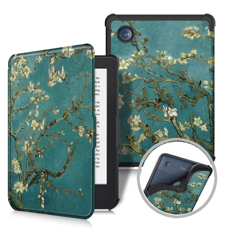 For Funda Kobo Clara Color Colour Case 2024 6 Inch PU Leather Magnetic TPU Book Smart Sleep Shell for Kobo Clara Colour BW Cover