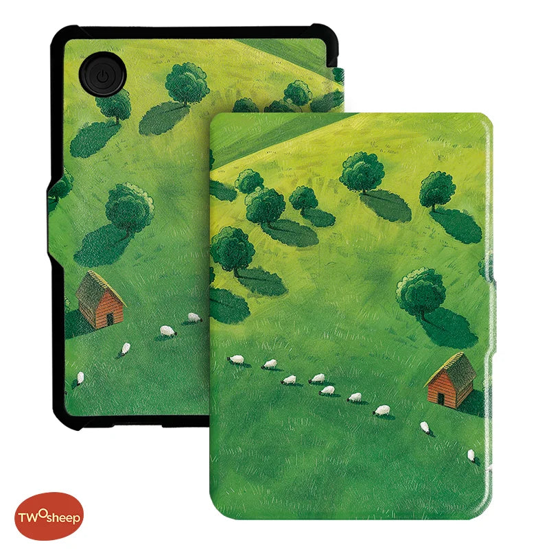 Twosheep For Kobo Clara Colour BW Protective cover 6-inch Auto Sleep Wake function E-book Case with painted patterns
