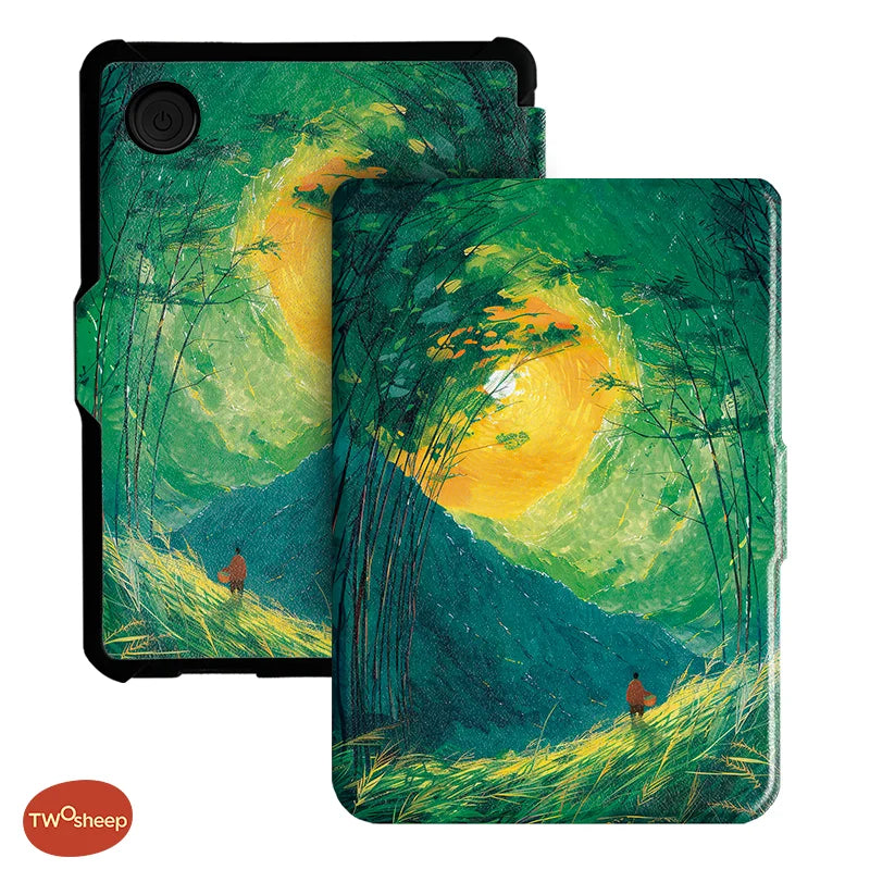Twosheep For Kobo Clara Colour BW Protective cover 6-inch Auto Sleep Wake function E-book Case with painted patterns