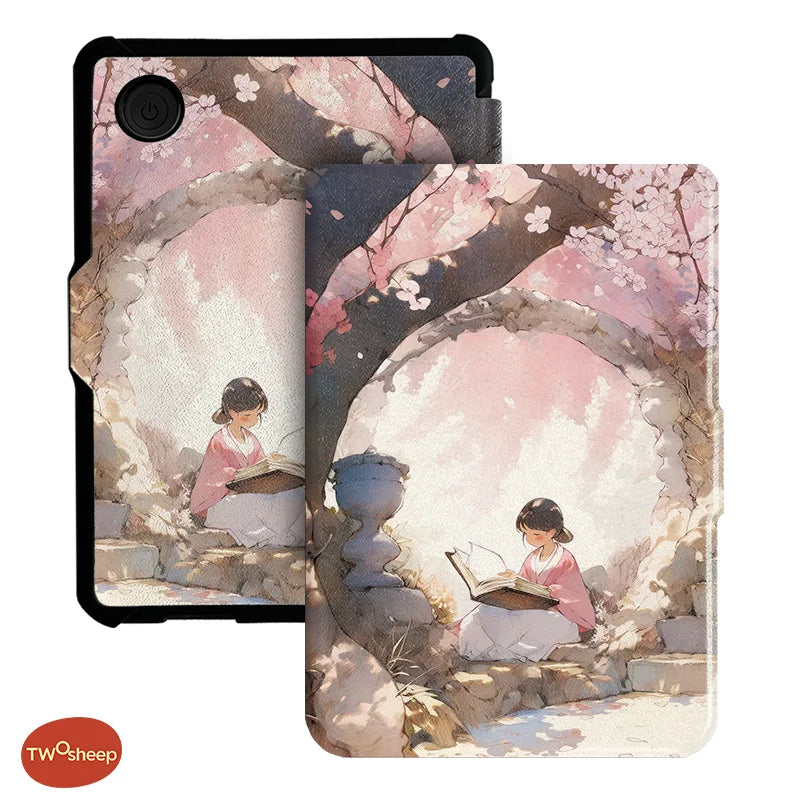 Twosheep For Kobo Clara Colour BW Protective cover 6-inch Auto Sleep Wake function E-book Case with painted patterns