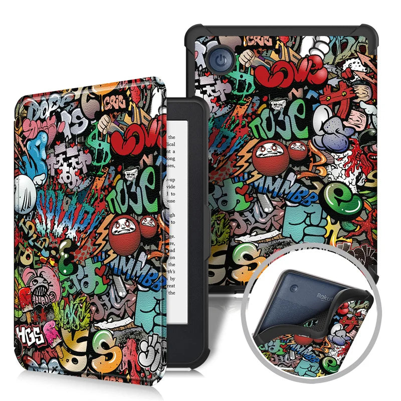 For Funda Kobo Clara Color Colour Case 2024 6 Inch PU Leather Magnetic TPU Book Smart Sleep Shell for Kobo Clara Colour BW Cover