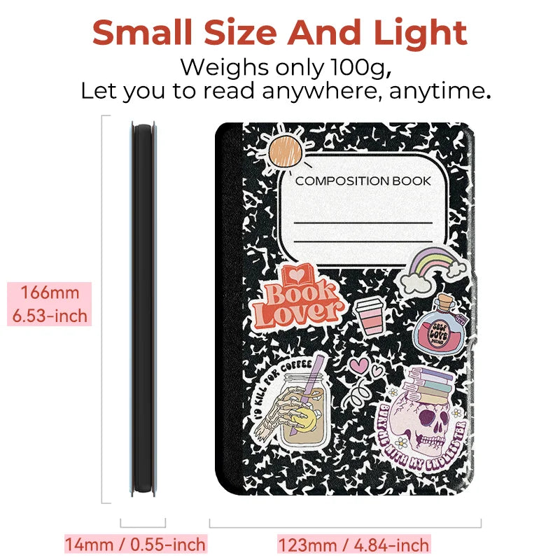 Twosheep For Kobo Clara Colour BW Protective cover 6-inch Auto Sleep Wake function E-book Case with painted patterns