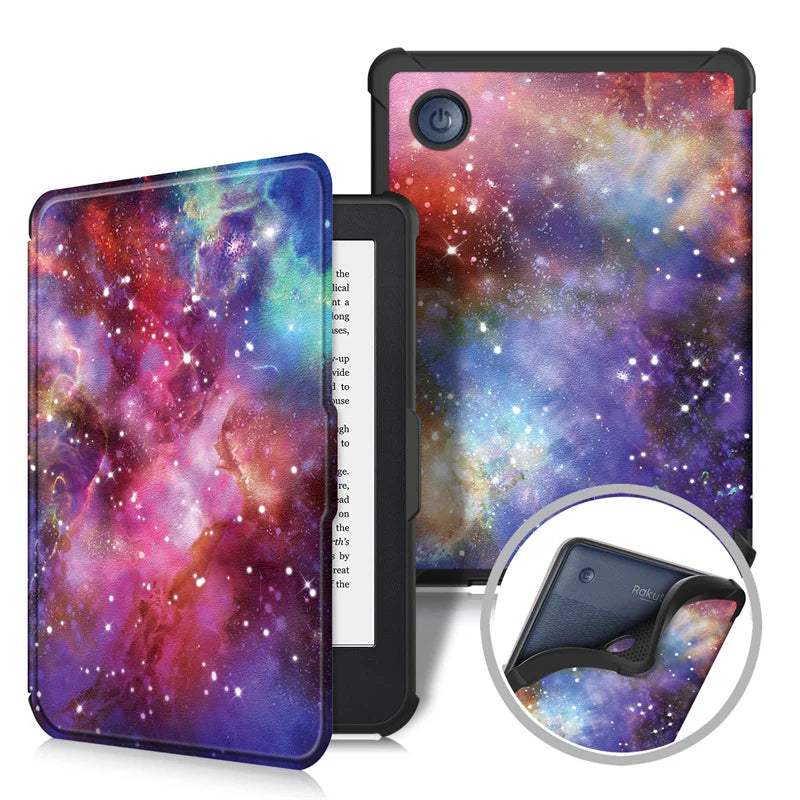 For Funda Kobo Clara Color Colour Case 2024 6 Inch PU Leather Magnetic TPU Book Smart Sleep Shell for Kobo Clara Colour BW Cover