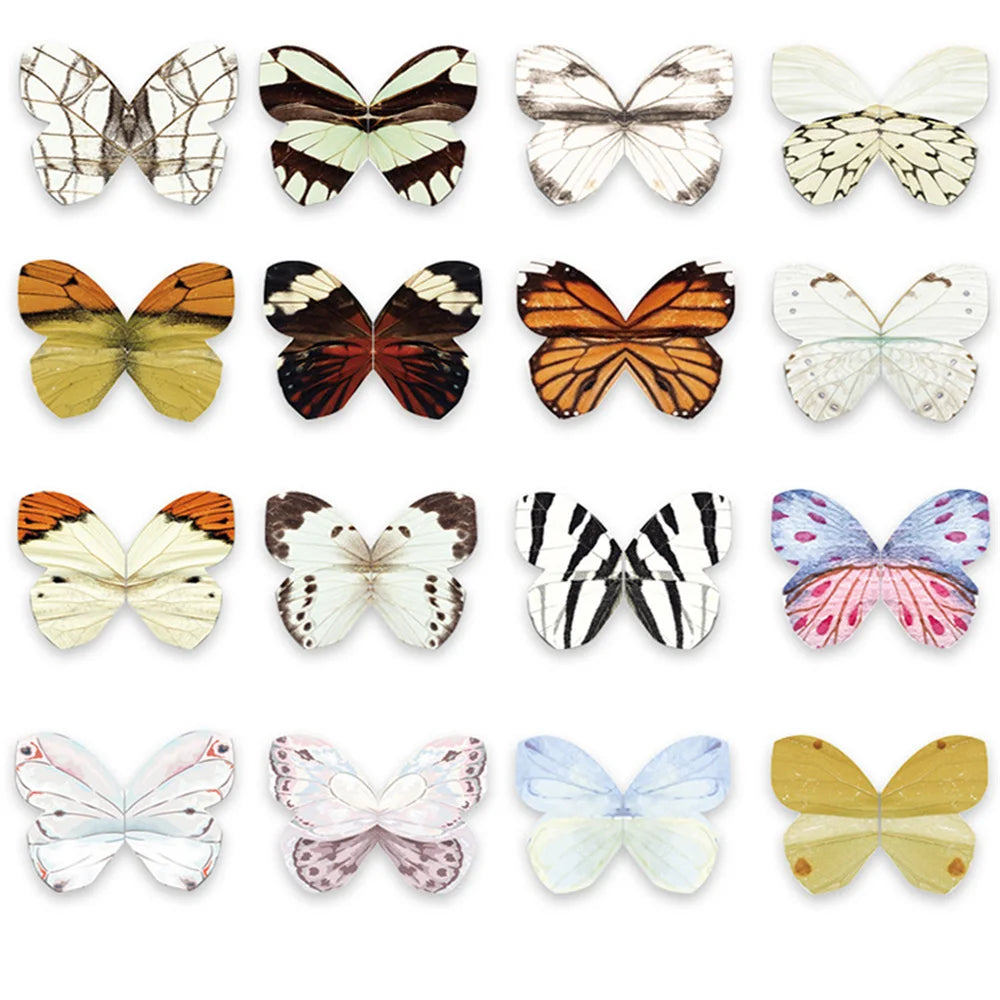 4 Style 4pcs/set Colourful Butterfly Magnetic Bookmarks Cute Book Pages Marker Students School Supplies Aesthetic Stationery
