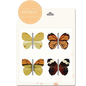4 Style 4pcs/set Colourful Butterfly Magnetic Bookmarks Cute Book Pages Marker Students School Supplies Aesthetic Stationery
