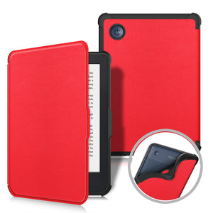 For Kobo Clara Color 2024 E-book Reader Leather Case Kobo Clara 2E 2022 Tablet Protective Case Auto Wake/sleep Smart Shell