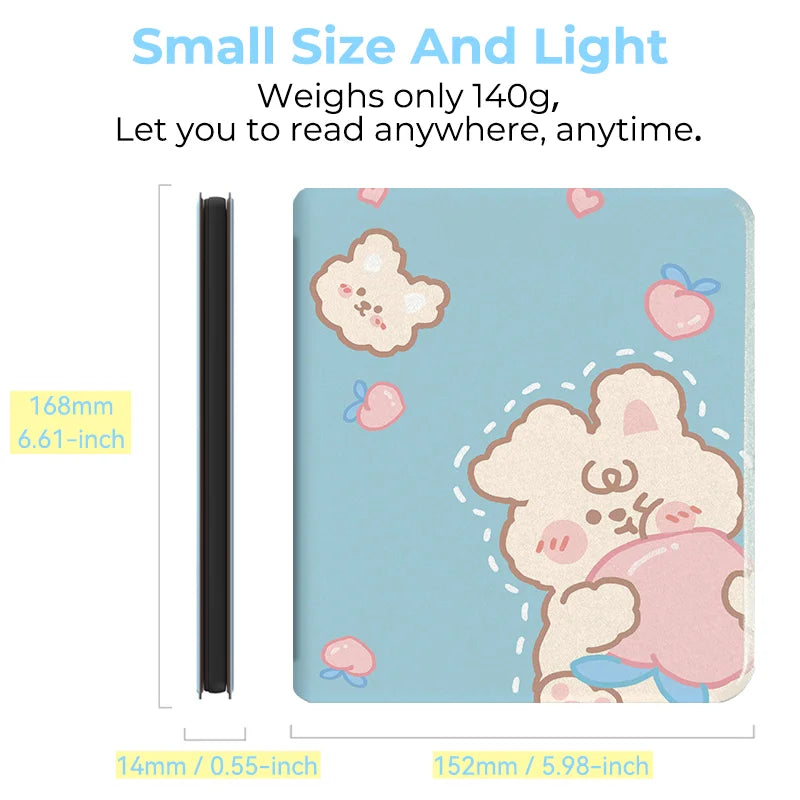 Twosheep For Kobo Libra Colour and Kobo Libra2 Protective cover 7-inch Auto Sleep Wake function E-book Case with patterns