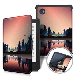 For Kobo Clara Color 2024 E-book Reader Leather Case Kobo Clara 2E 2022 Tablet Protective Case Auto Wake/sleep Smart Shell