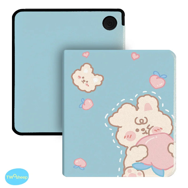 Twosheep For Kobo Libra Colour and Kobo Libra2 Protective cover 7-inch Auto Sleep Wake function E-book Case with patterns