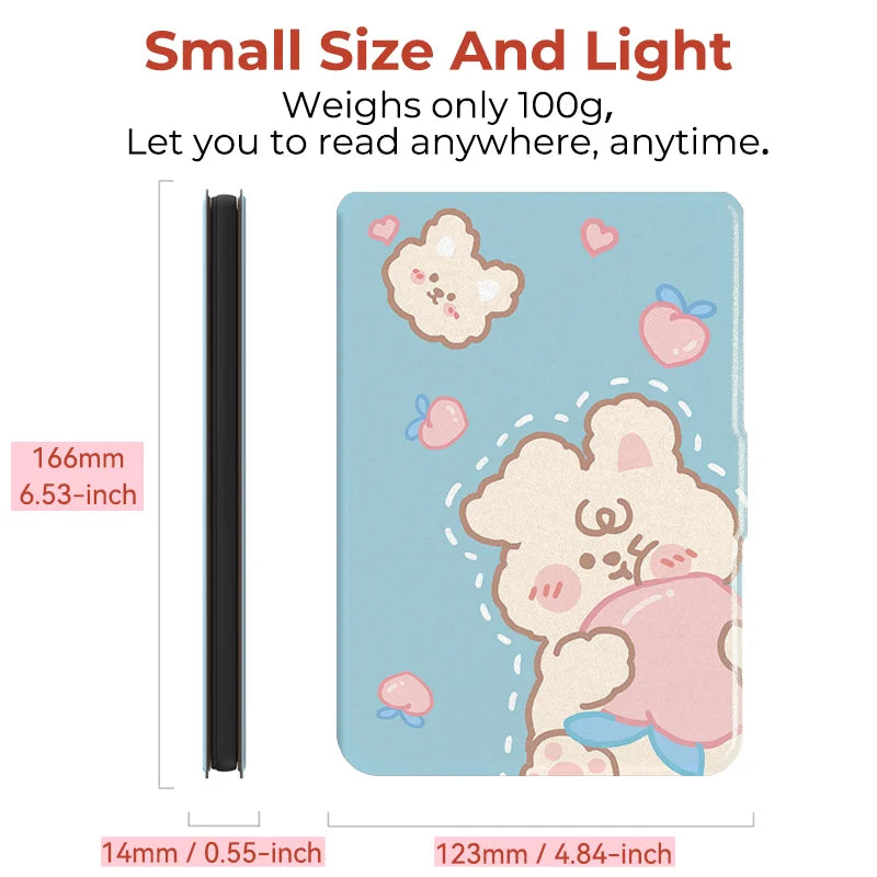 Twosheep For Kobo Clara Colour BW Protective cover 6-inch Auto Sleep Wake function E-book Case with painted patterns